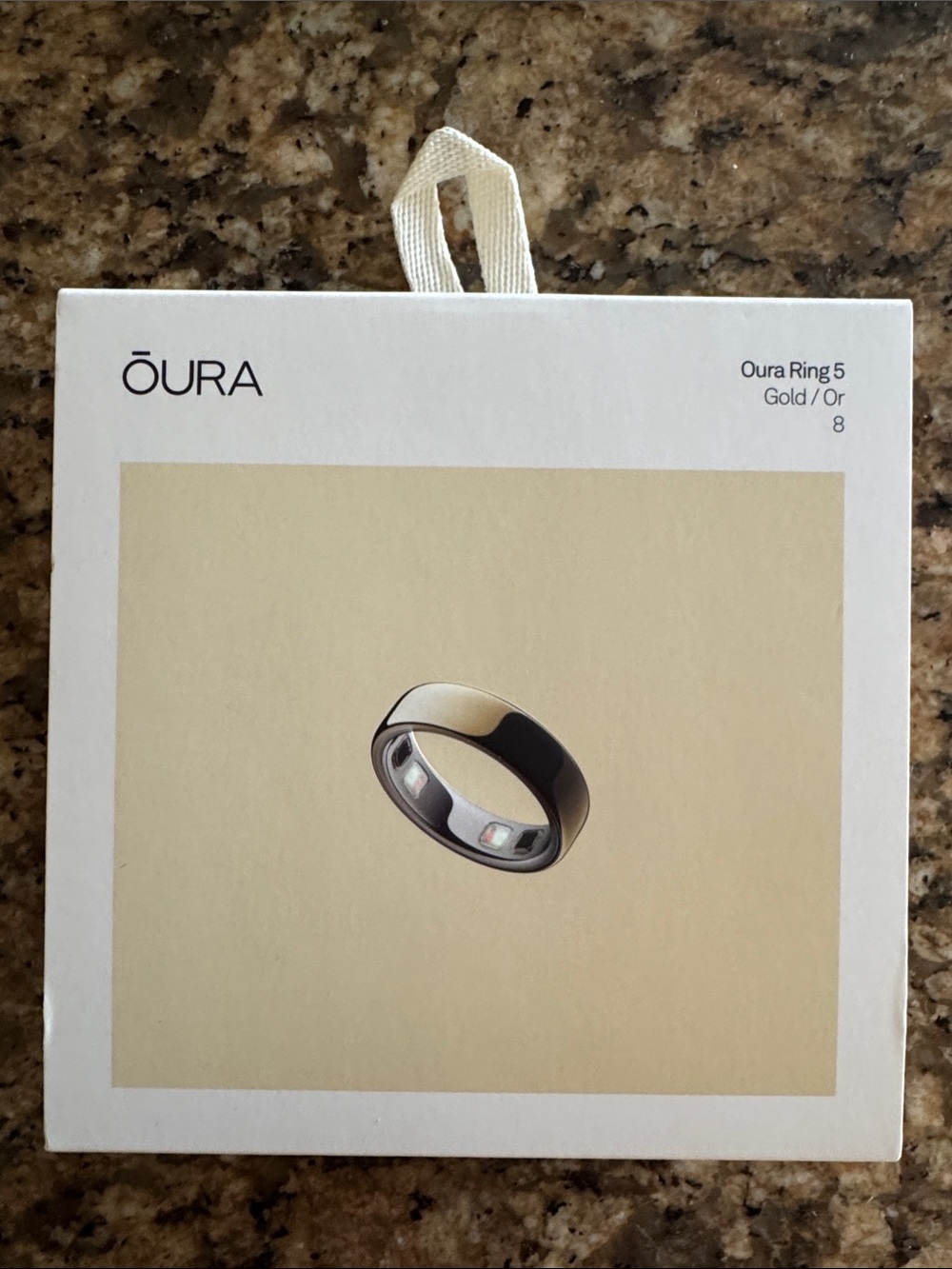 Oura Ring 5 Gold and Black